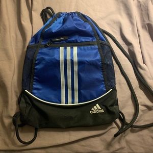 Blue Adidas Alliance Drawstring Bag